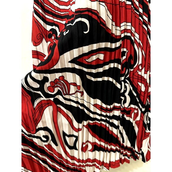 Vintage Lane Bryant Womans Top Sz 26/28 Retro Accordion Pleating Y2K Artsy Aztec - Picture 8 of 13